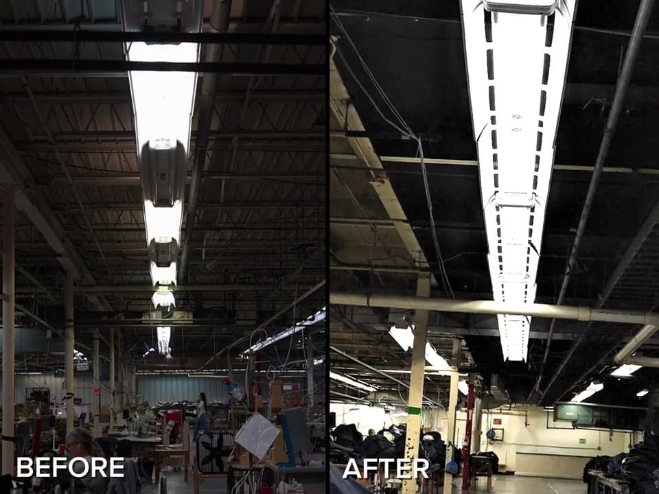 Manufacturing LED retrofit — Texas
